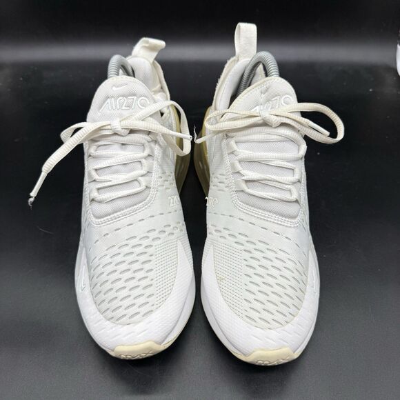 Nike Air Max 270 GS White Sneaker Shoe 943345-103 Youth Size 7Y - Picture 3 of 7